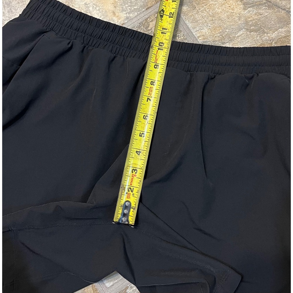 Lululemon Channel Cross Swim Shorts Men XL Black Good 7in Inseam Athletic Trunks - Picture 8 of 9